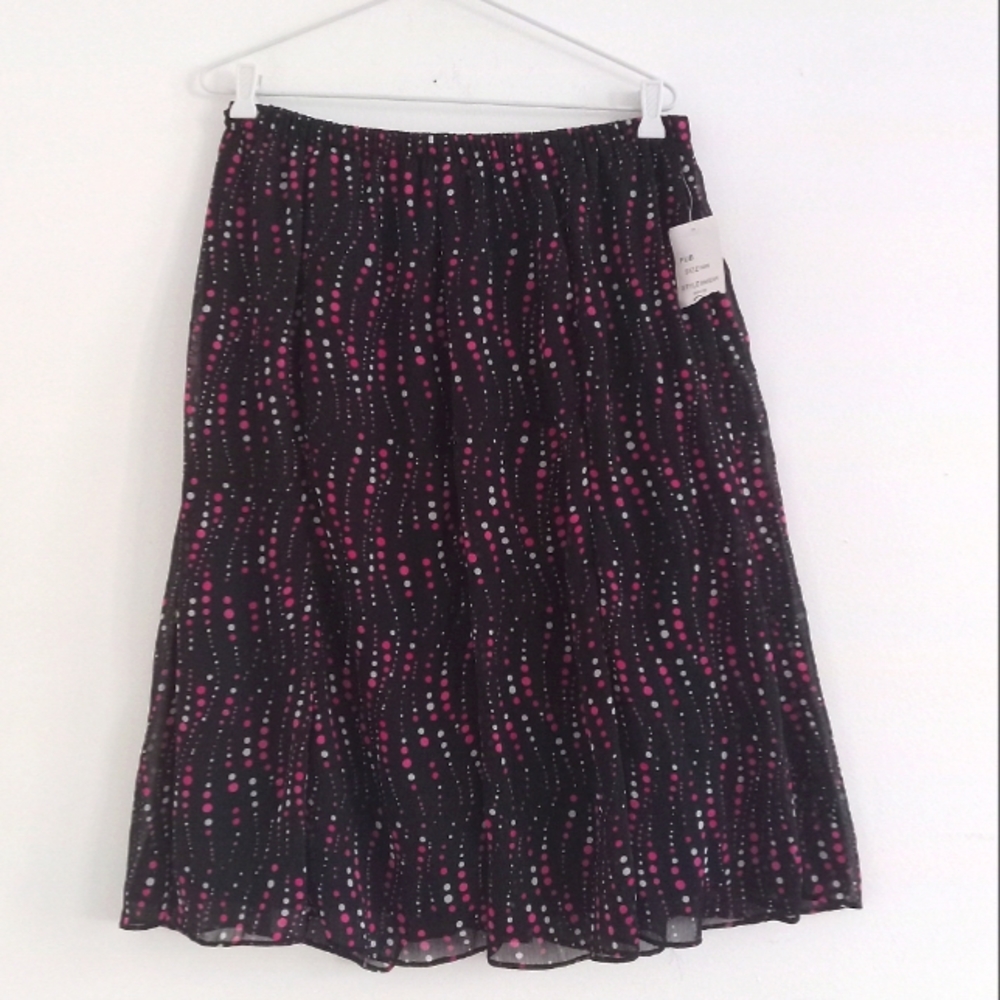Studio 1 Dressbarn Polka Dot Skirt 14 W